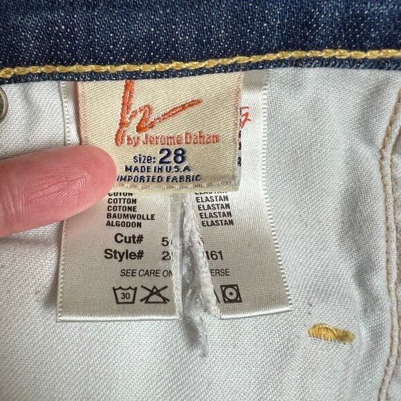 Citizens Of Humanity Jeans Womens 28 Blue High Rise Wide Leg Dark Wash Stretch - Picture 14 of 16